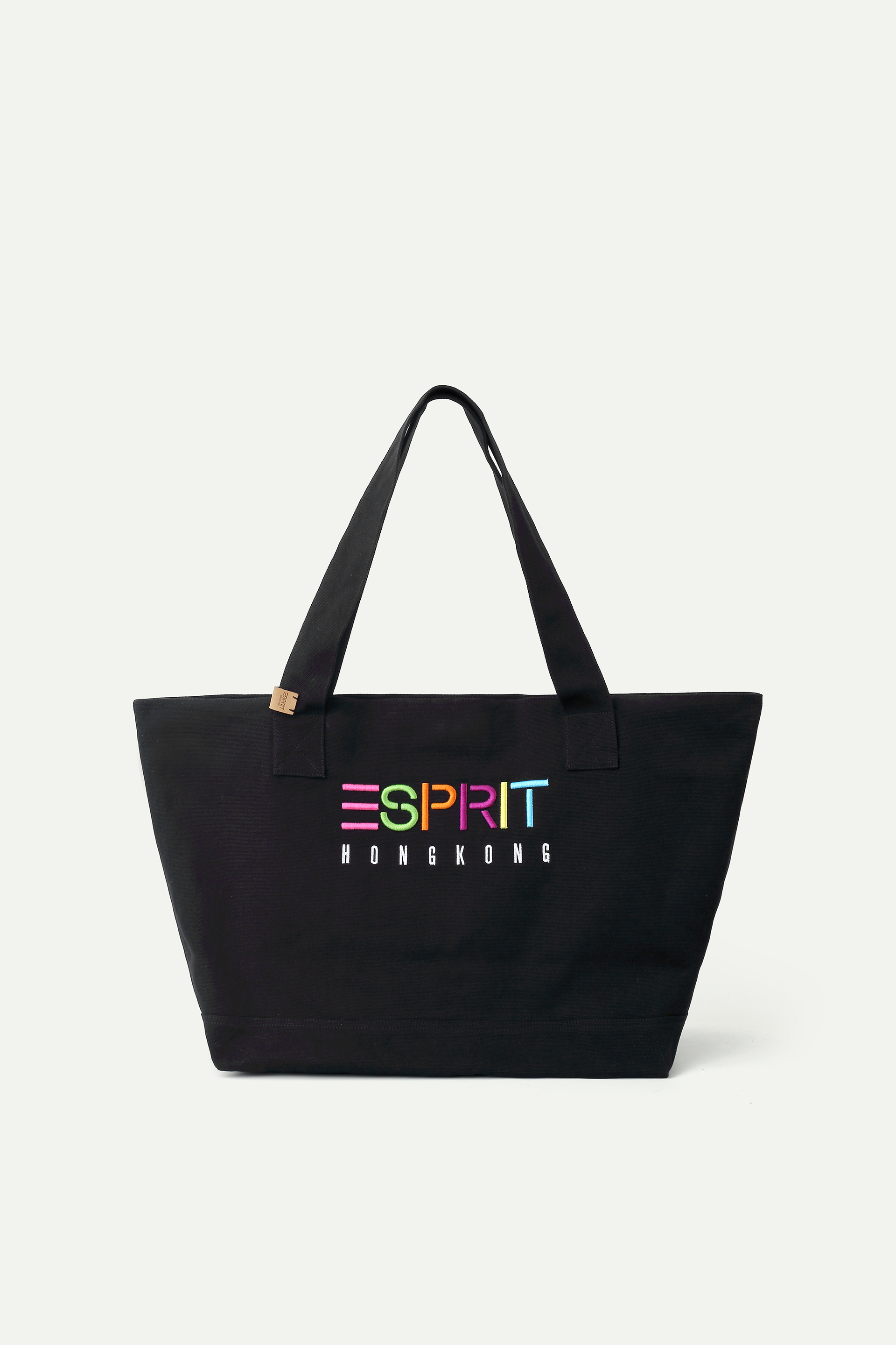Canvas Colour‑Embroidered Tote Bag