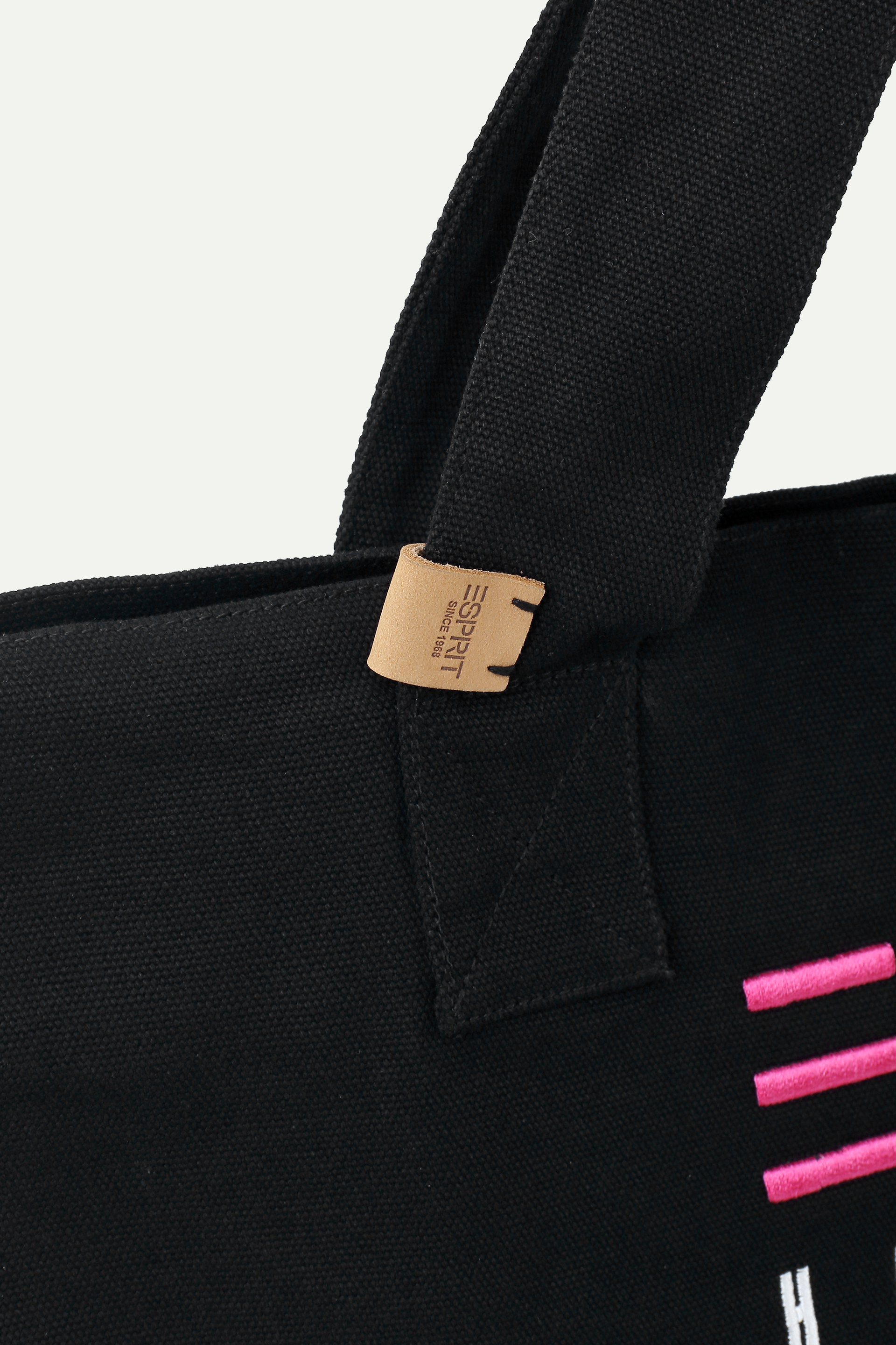 Canvas Colour‑Embroidered Tote Bag