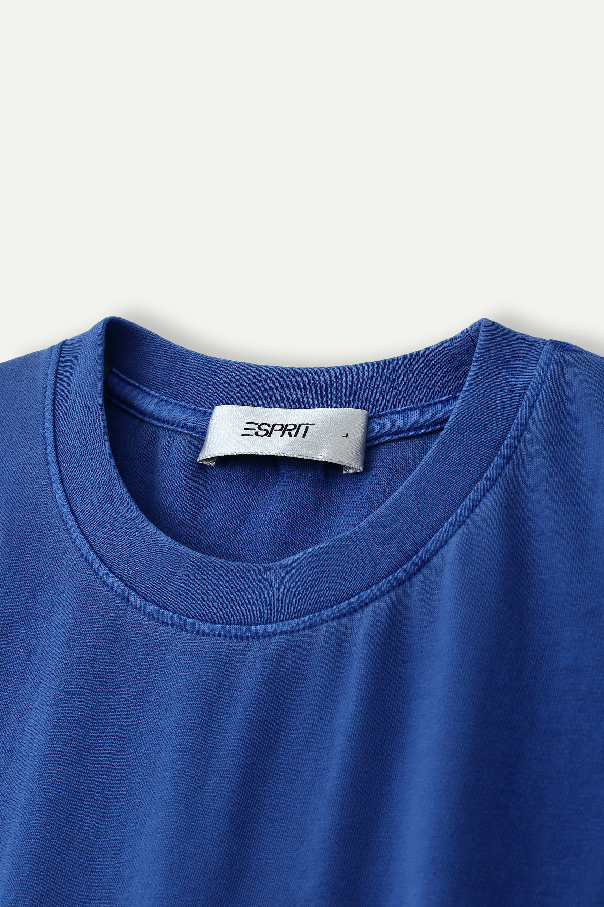 Light Wash Crew Neck Short‑Sleeve T‑Shirt