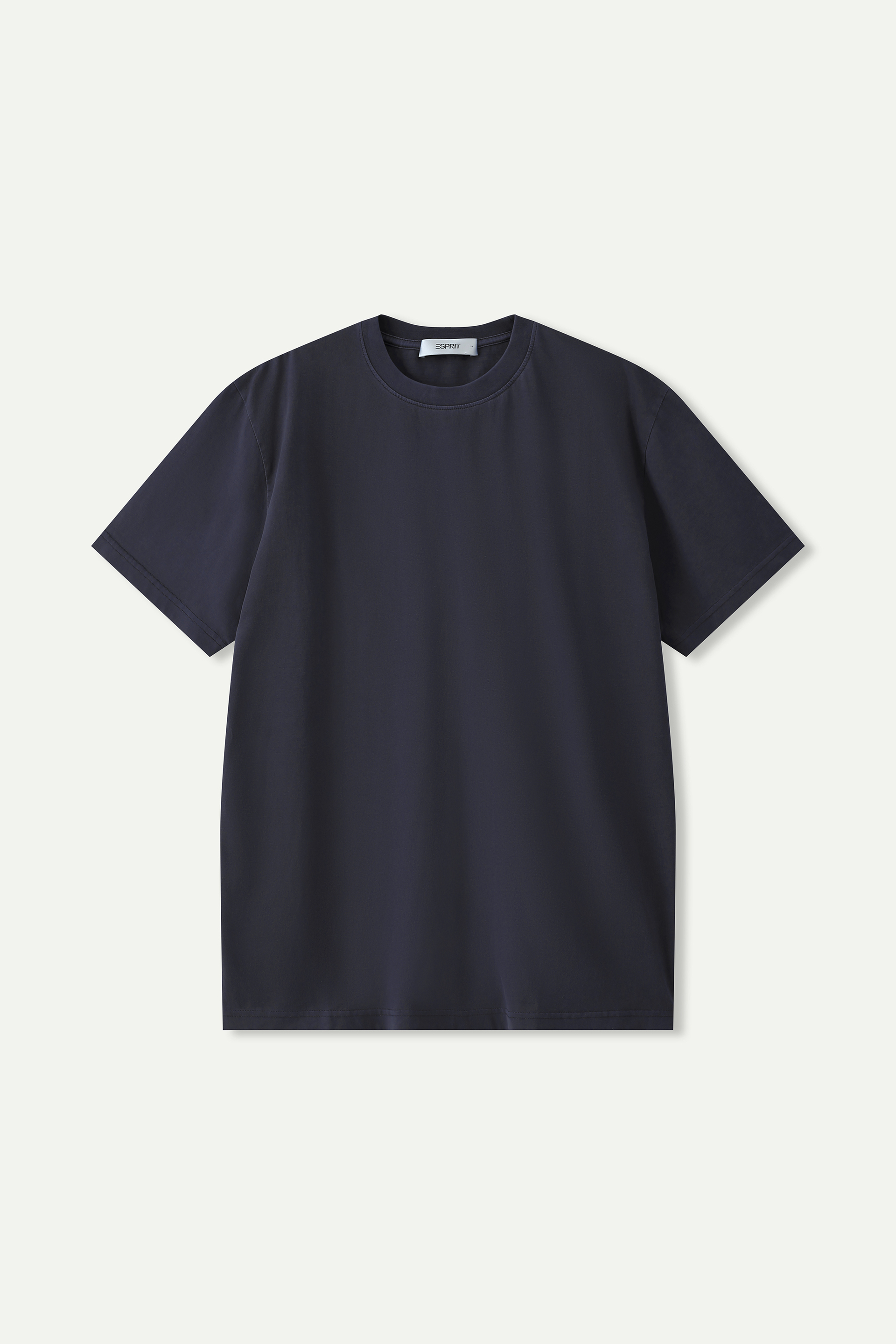 Light Wash Crew Neck Short‑Sleeve T‑Shirt