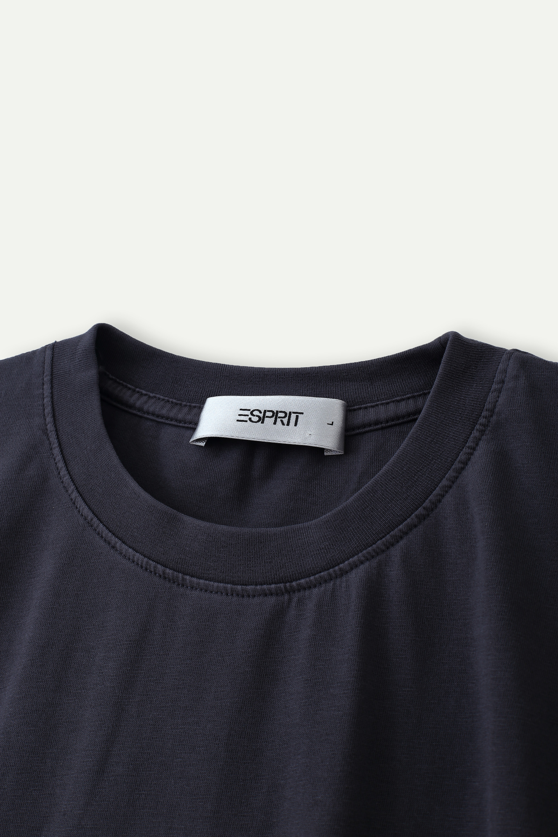 Light Wash Crew Neck Short‑Sleeve T‑Shirt