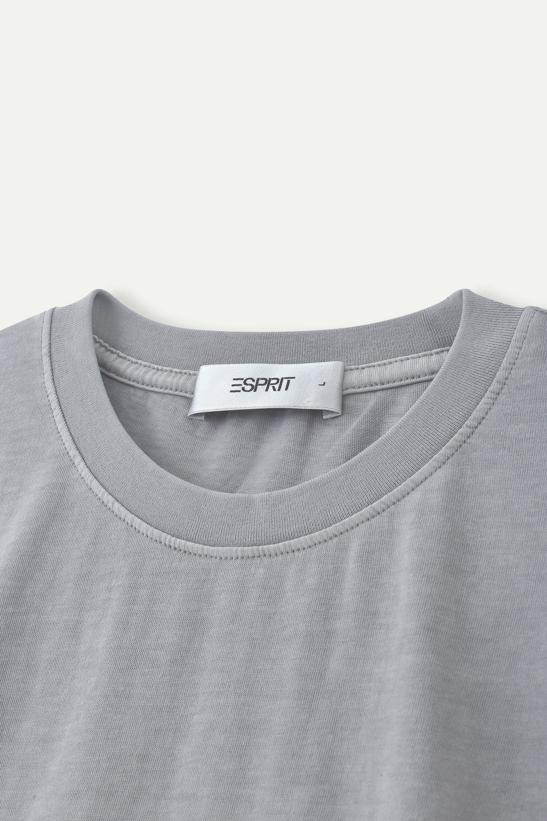 Light Wash Crew Neck Short‑Sleeve T‑Shirt