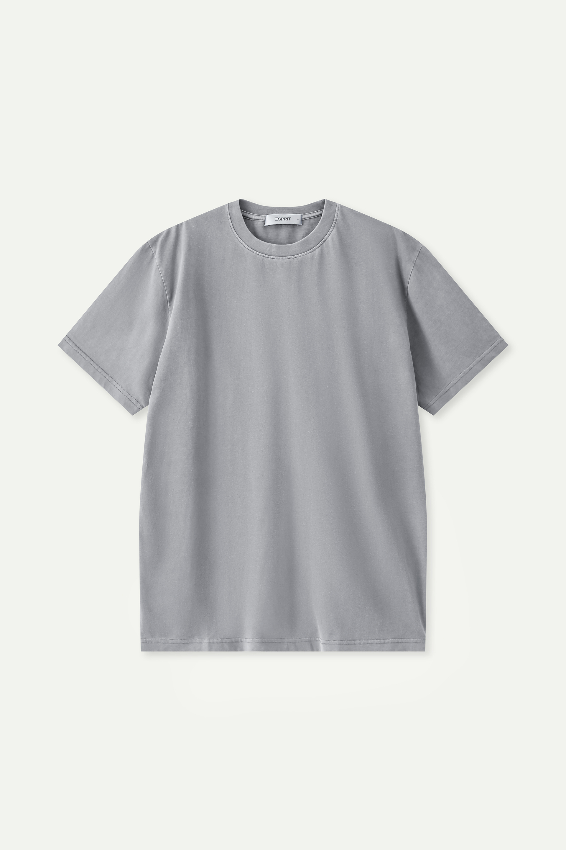 Light Wash Crew Neck Short‑Sleeve T‑Shirt
