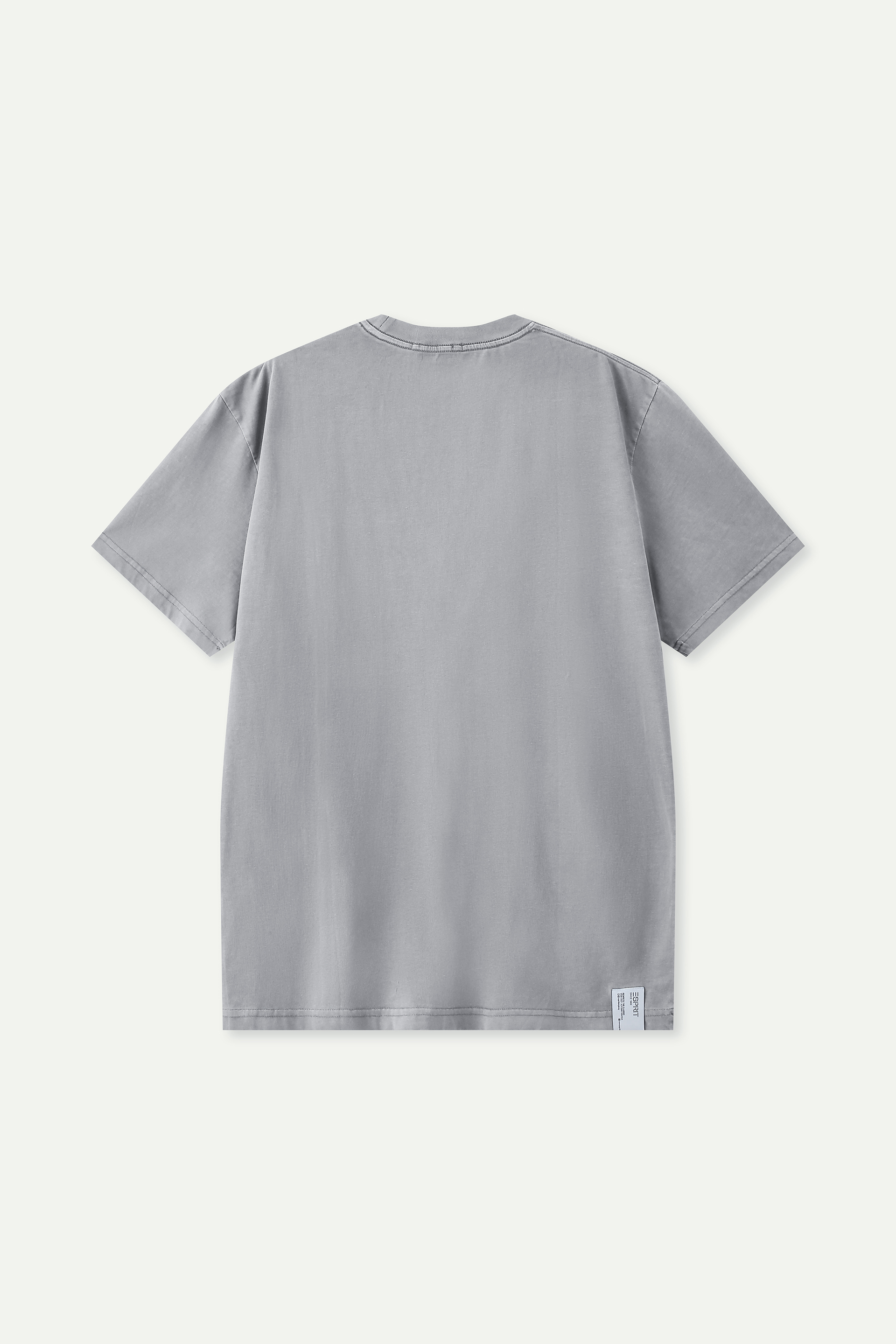 Light Wash Crew Neck Short‑Sleeve T‑Shirt