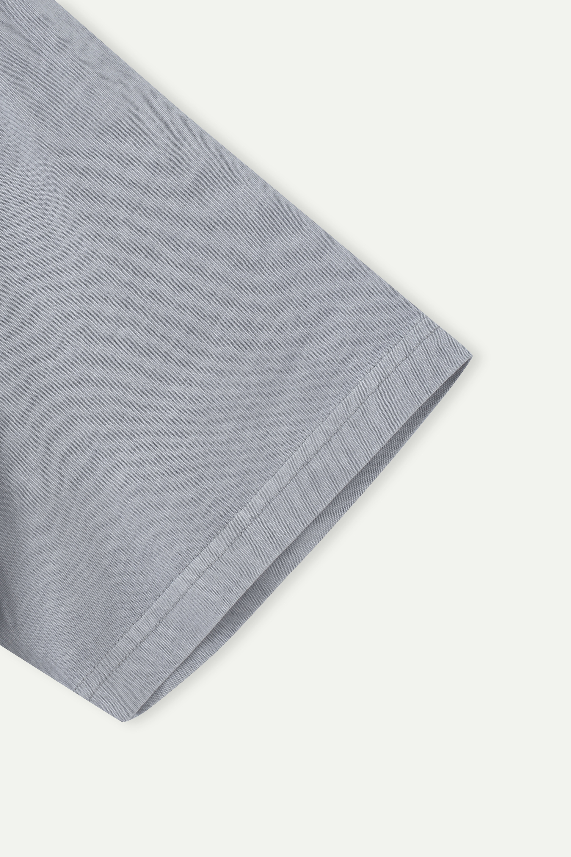 Light Wash Crew Neck Short‑Sleeve T‑Shirt