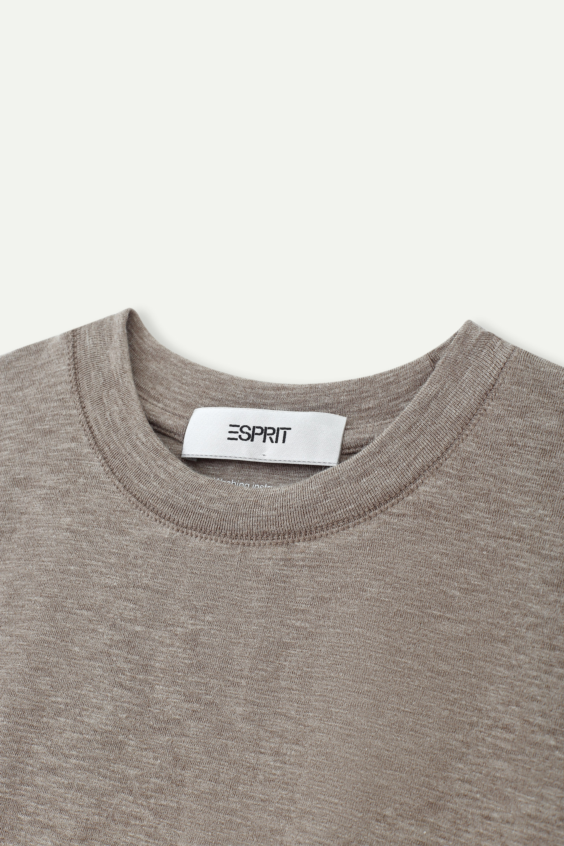 Essential Mid‑Sleeve Crew‑Neck Top