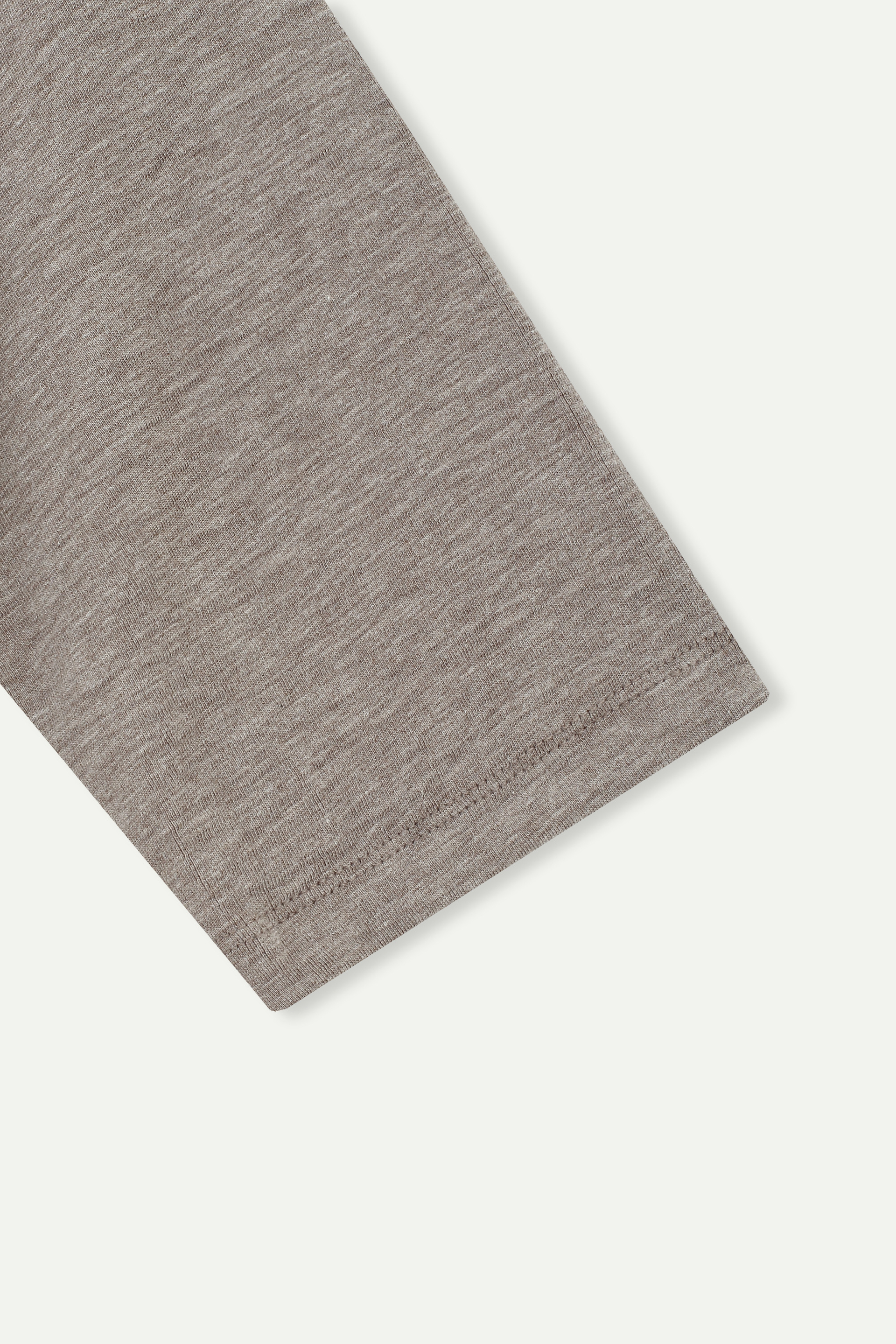 Essential Mid‑Sleeve Crew‑Neck Top