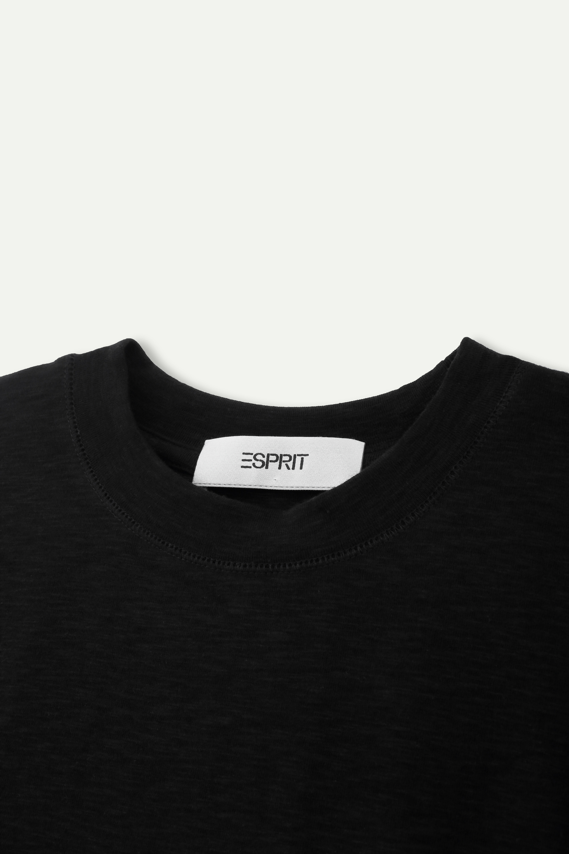 Essential Mid‑Sleeve Crew‑Neck Top