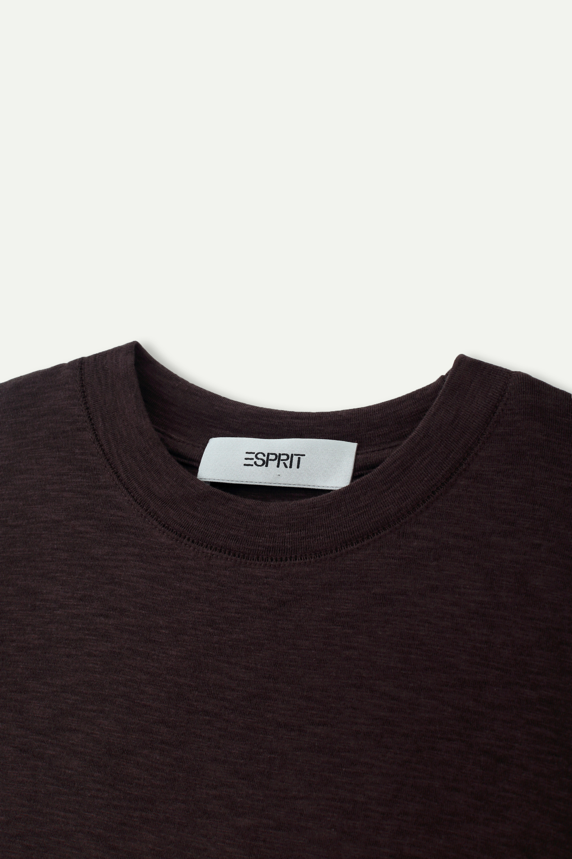 Essential Mid‑Sleeve Crew‑Neck Top