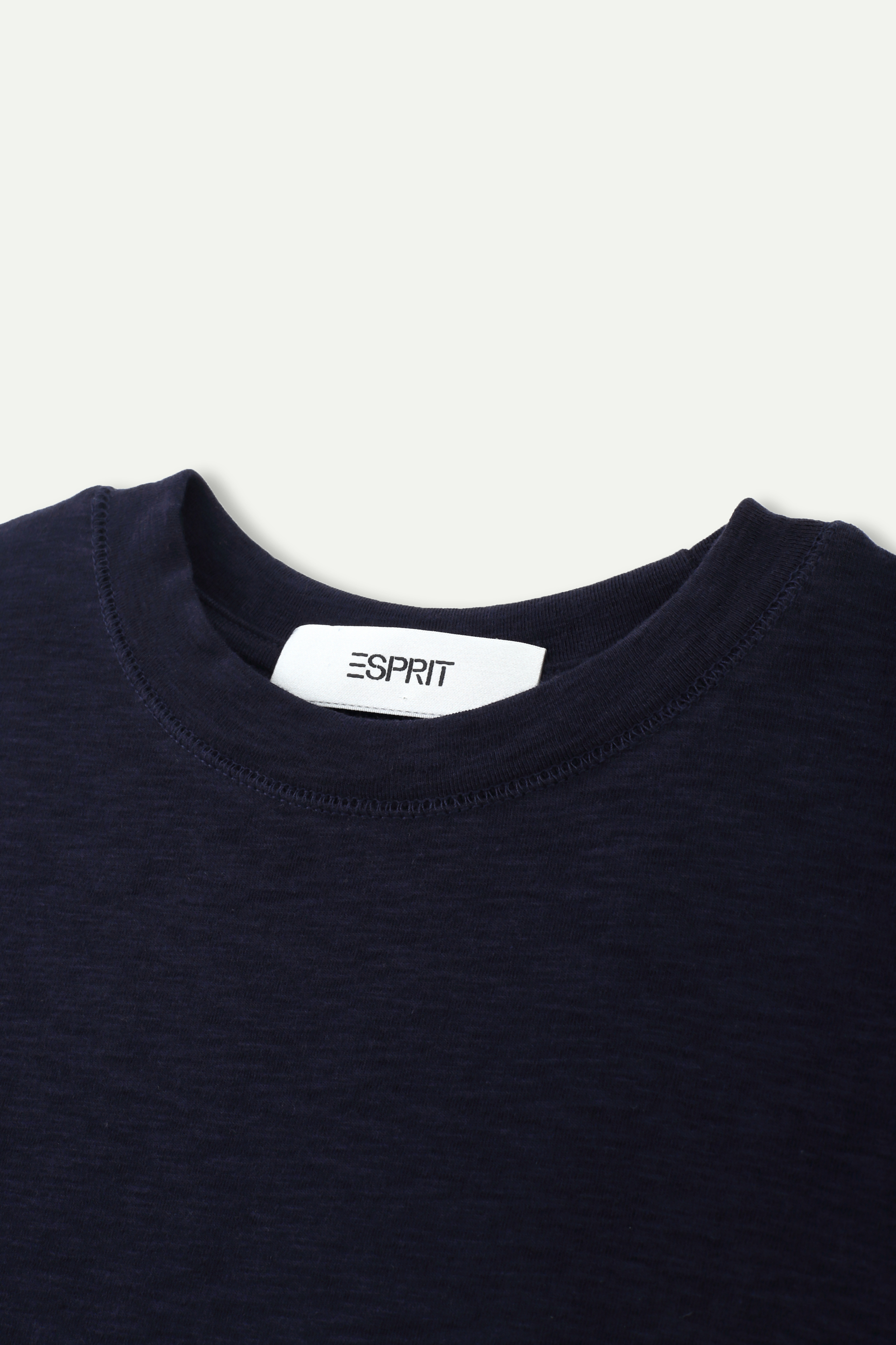 Essential Mid‑Sleeve Crew‑Neck Top
