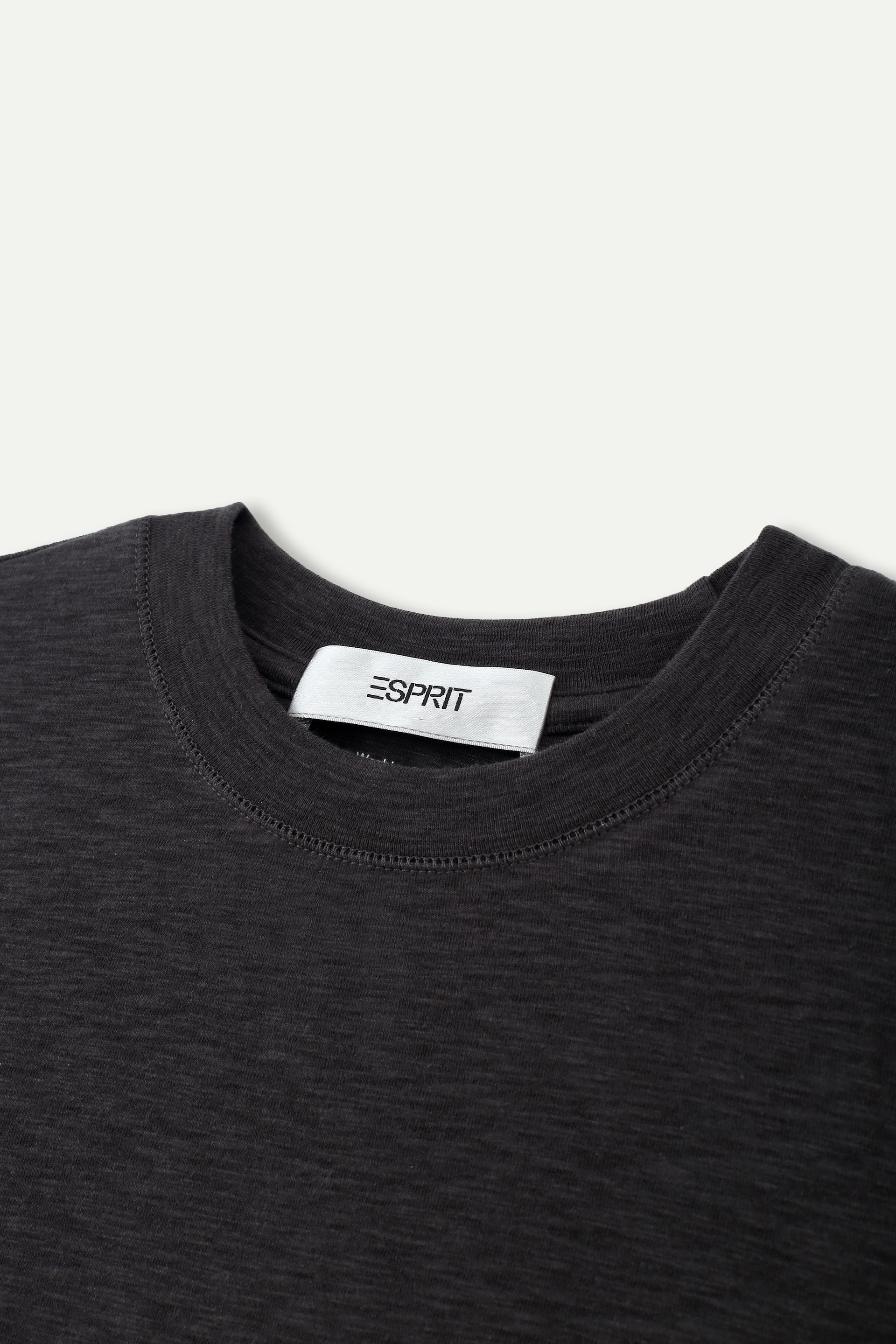 Essential Mid‑Sleeve Crew‑Neck Top