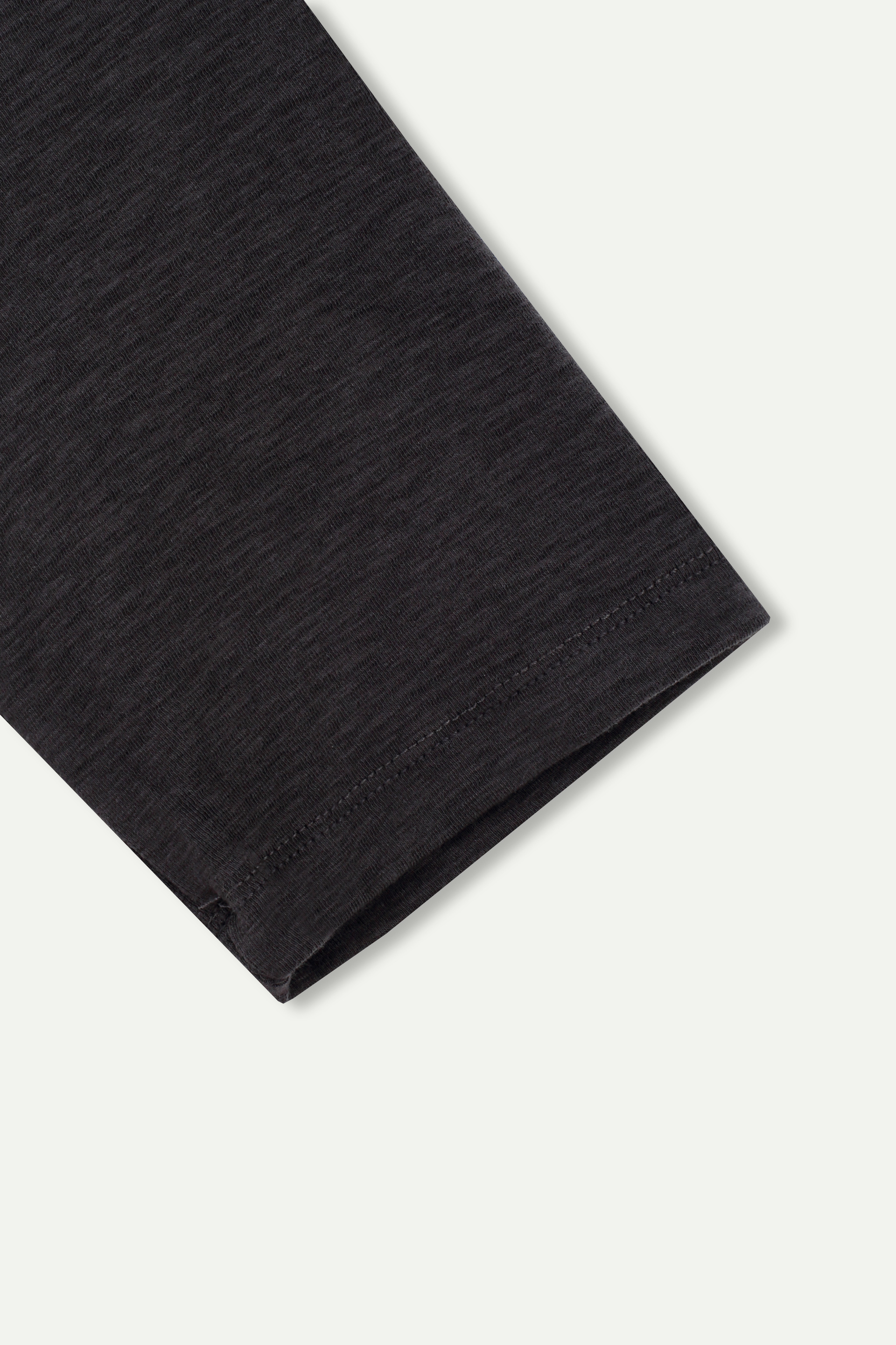 Essential Mid‑Sleeve Crew‑Neck Top