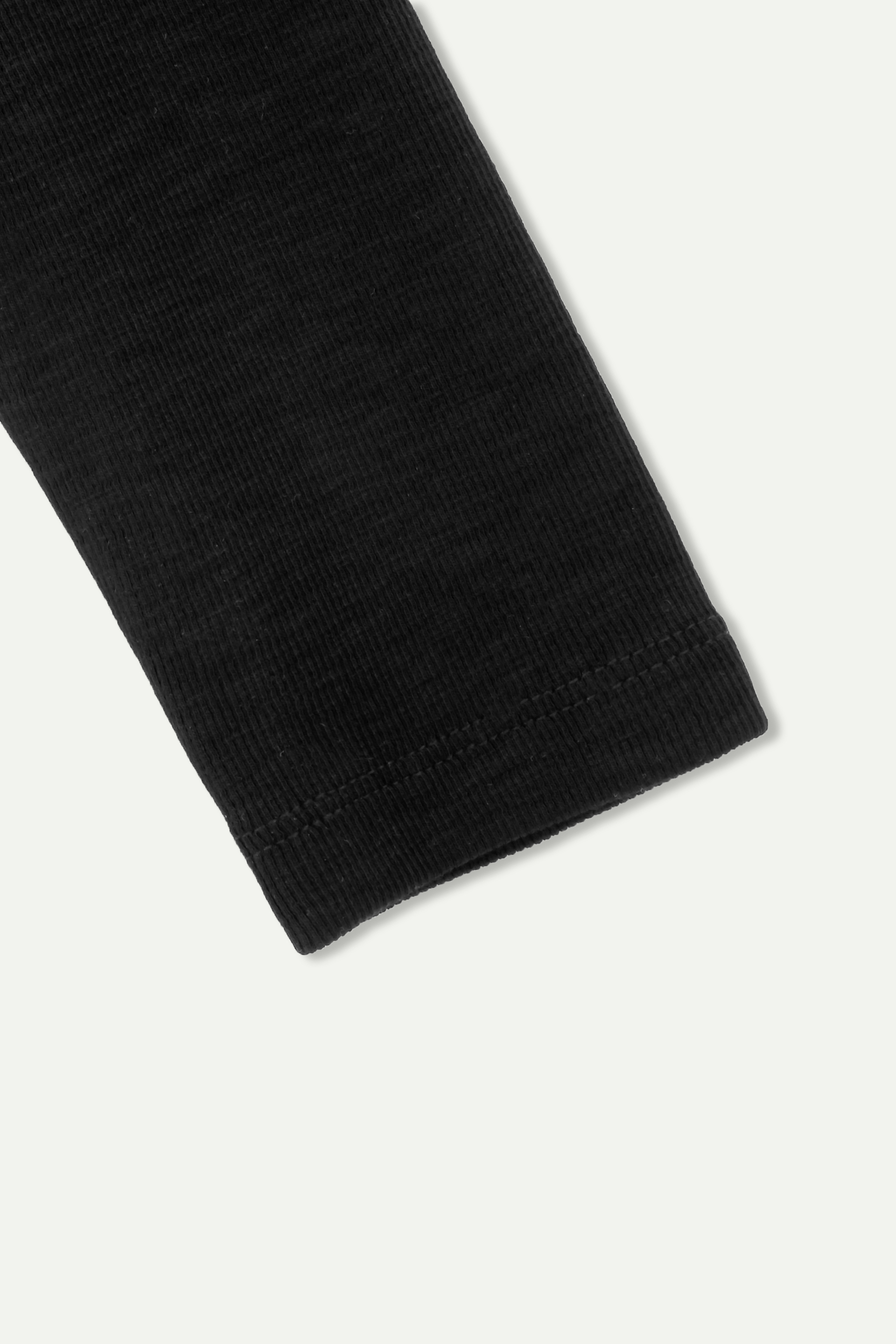 Essential Ribbed Henley Long‑Sleeve Top