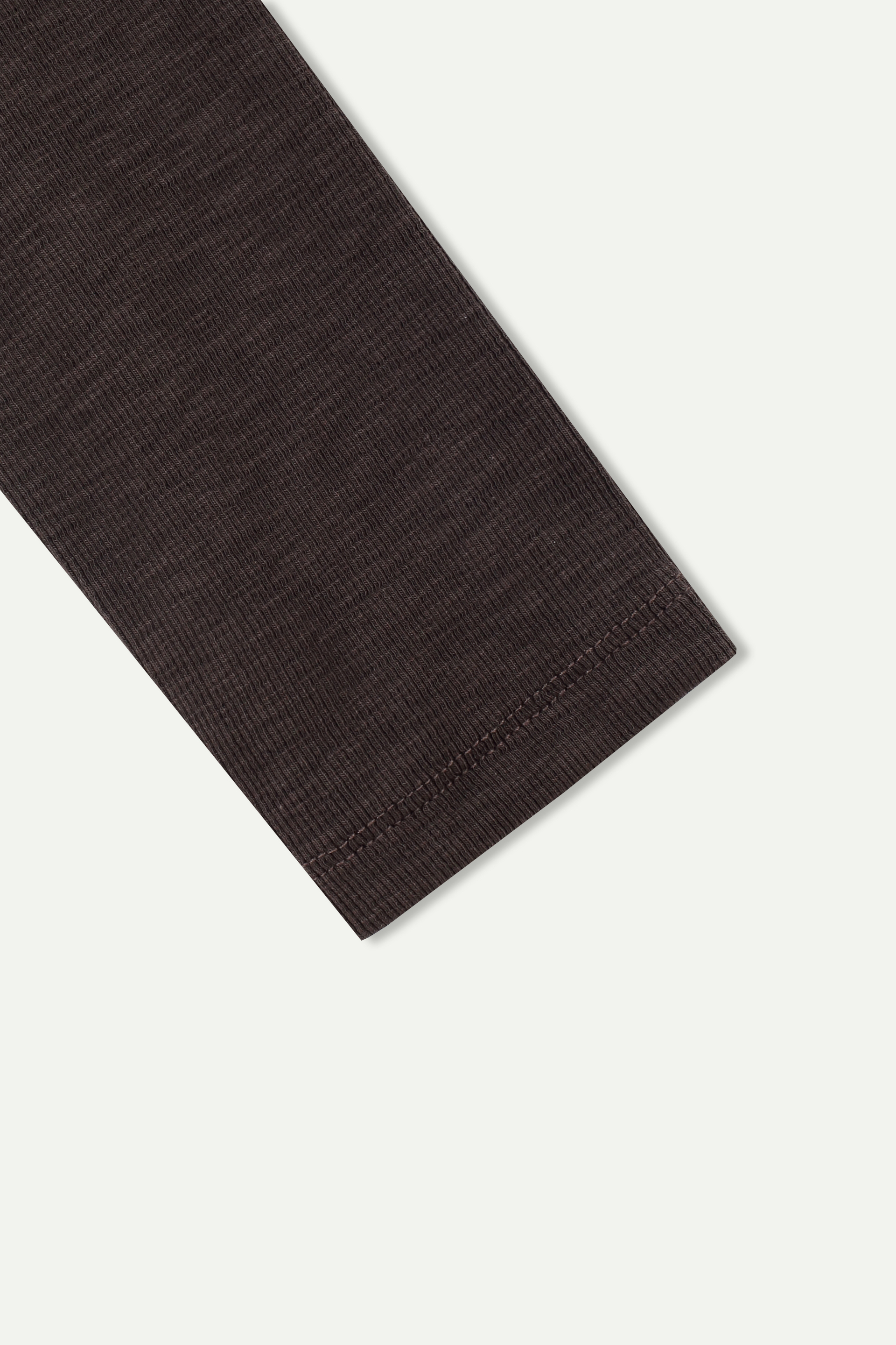 Essential Ribbed Henley Long‑Sleeve Top