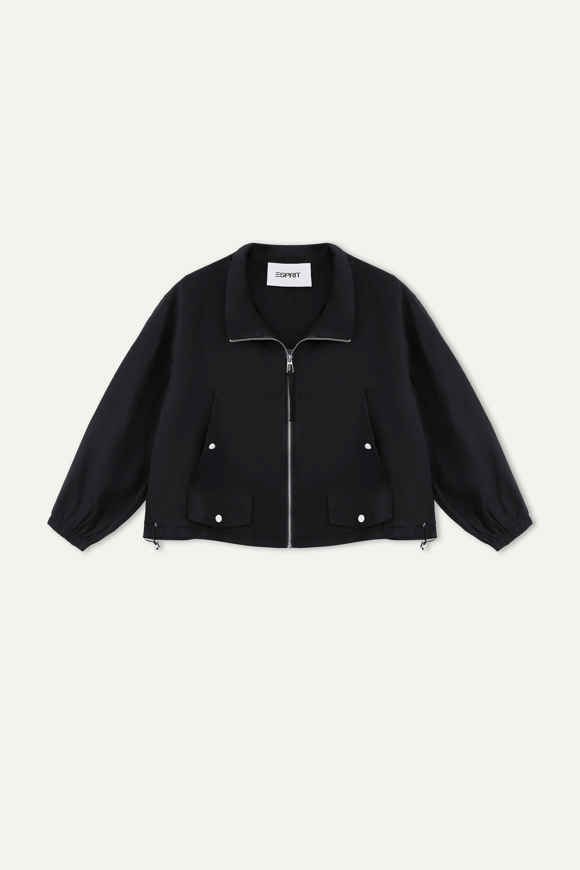 Cropped Zip‑Up Utility Jacket