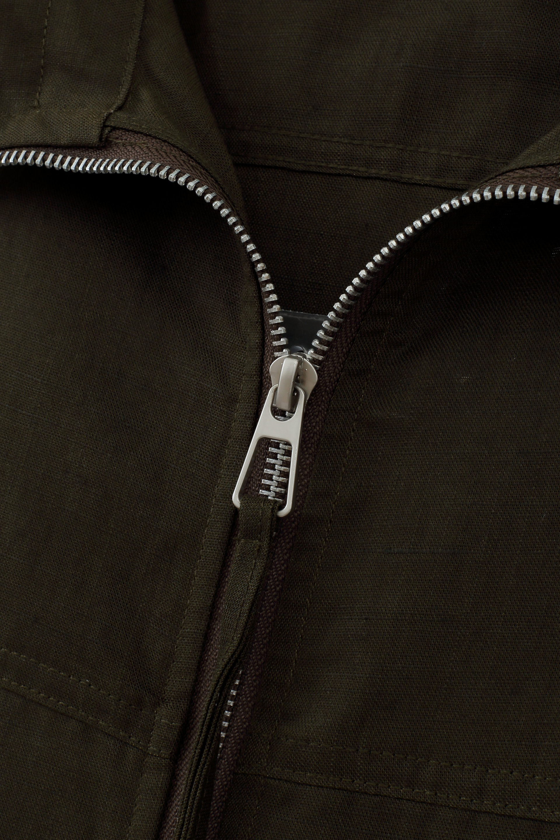 Cropped Zip‑Up Utility Jacket