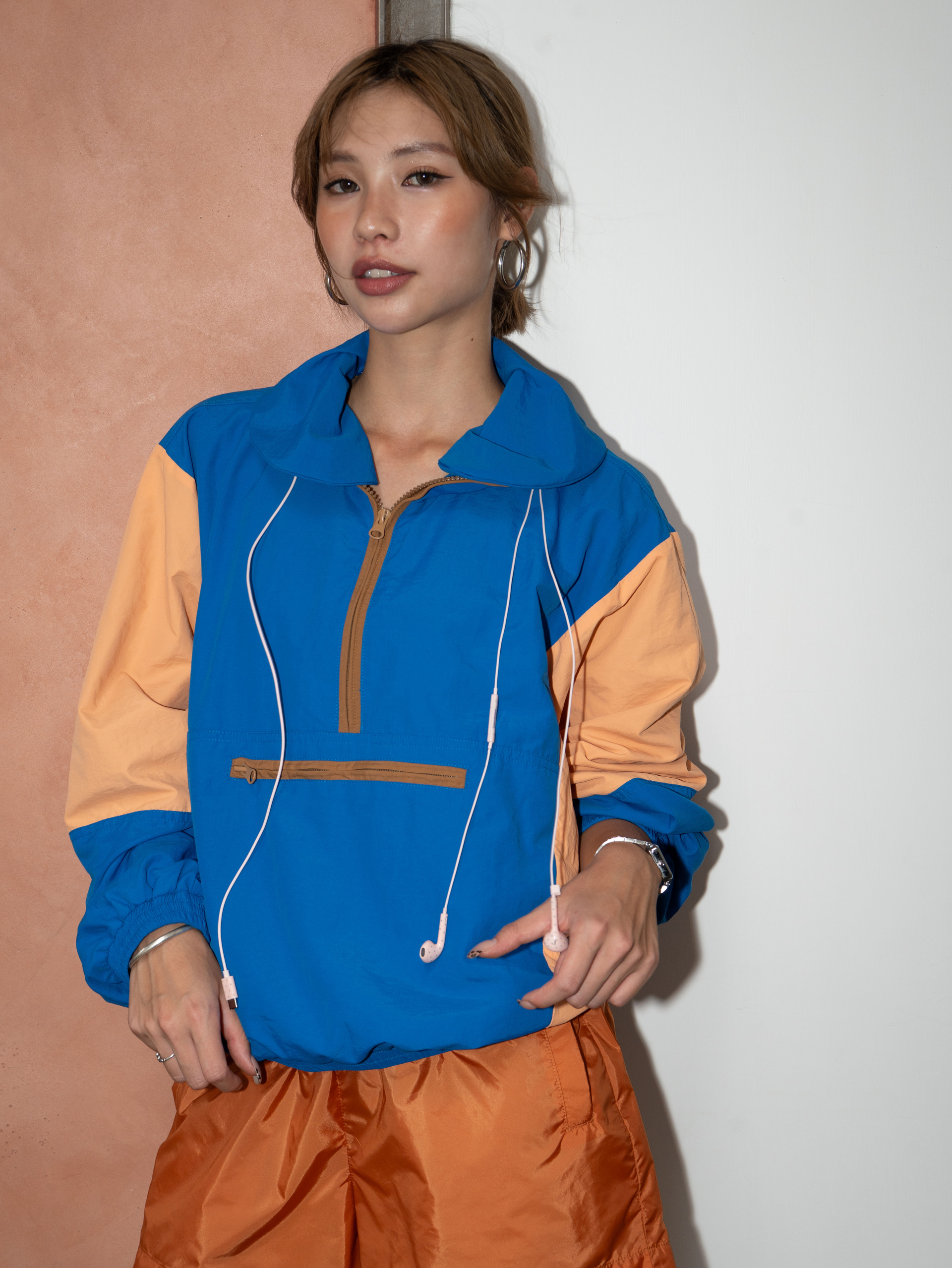Retro Colorblock Anorak