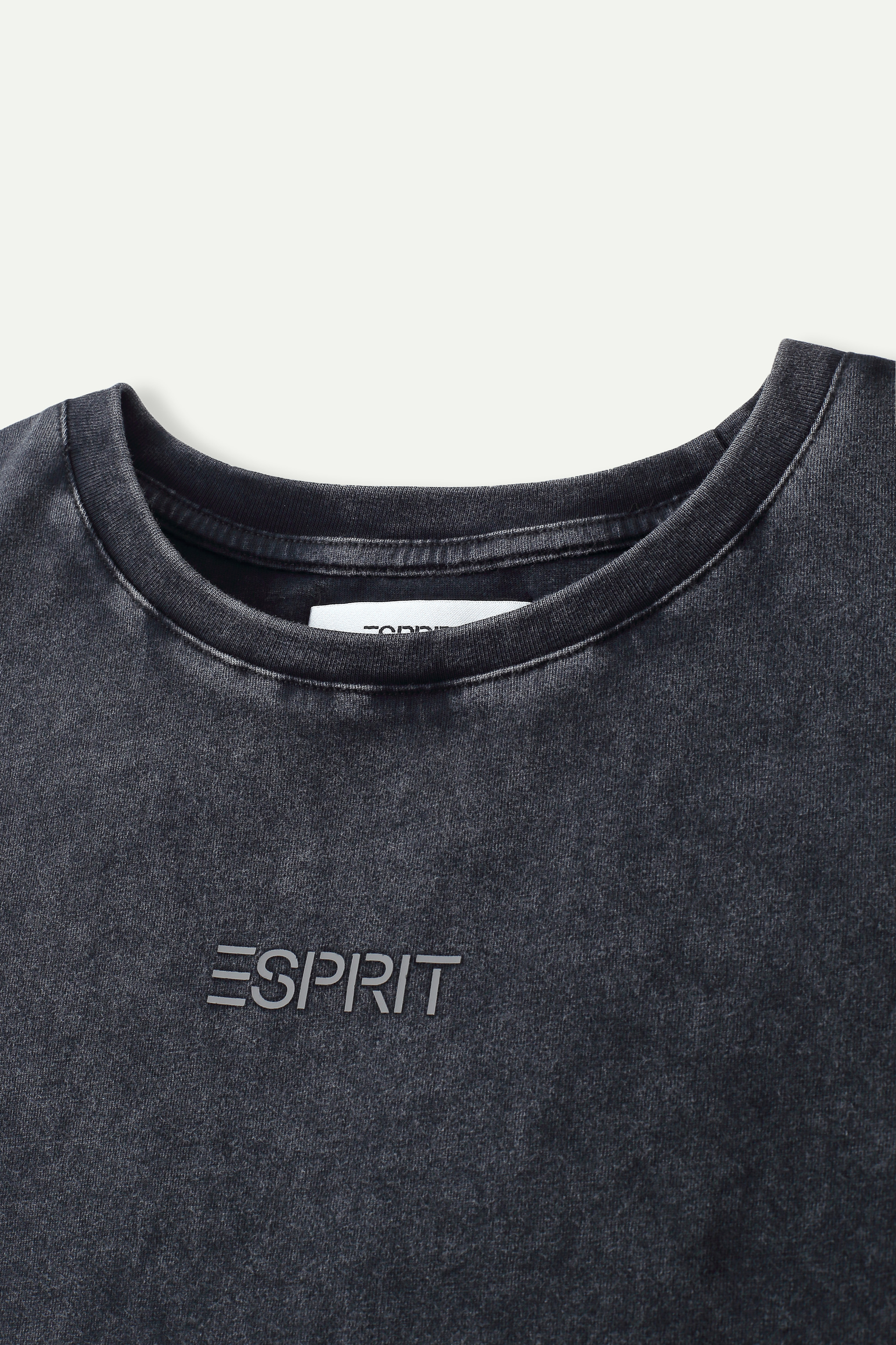 Logo Print Cropped Tee