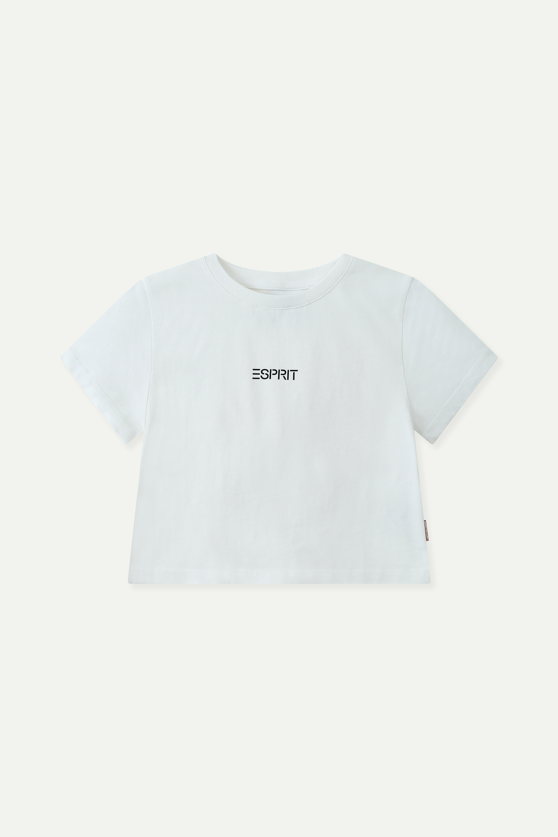 Logo Print Cropped Tee