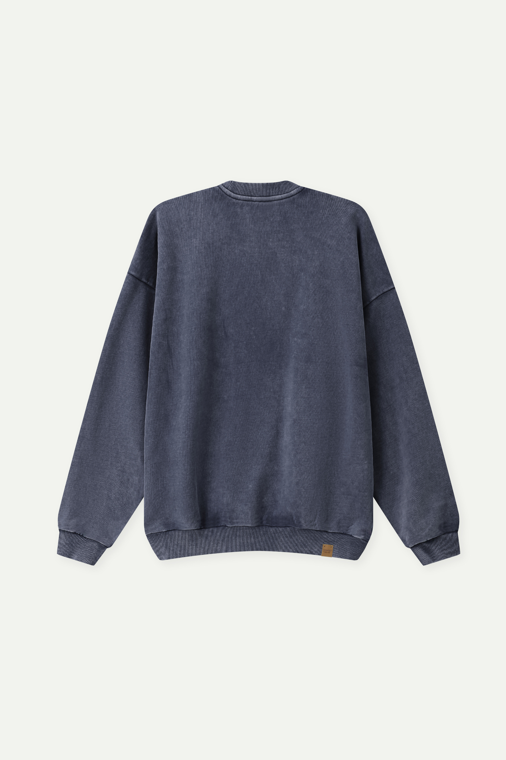 Wash Effect Crew Neck Sweatshirt