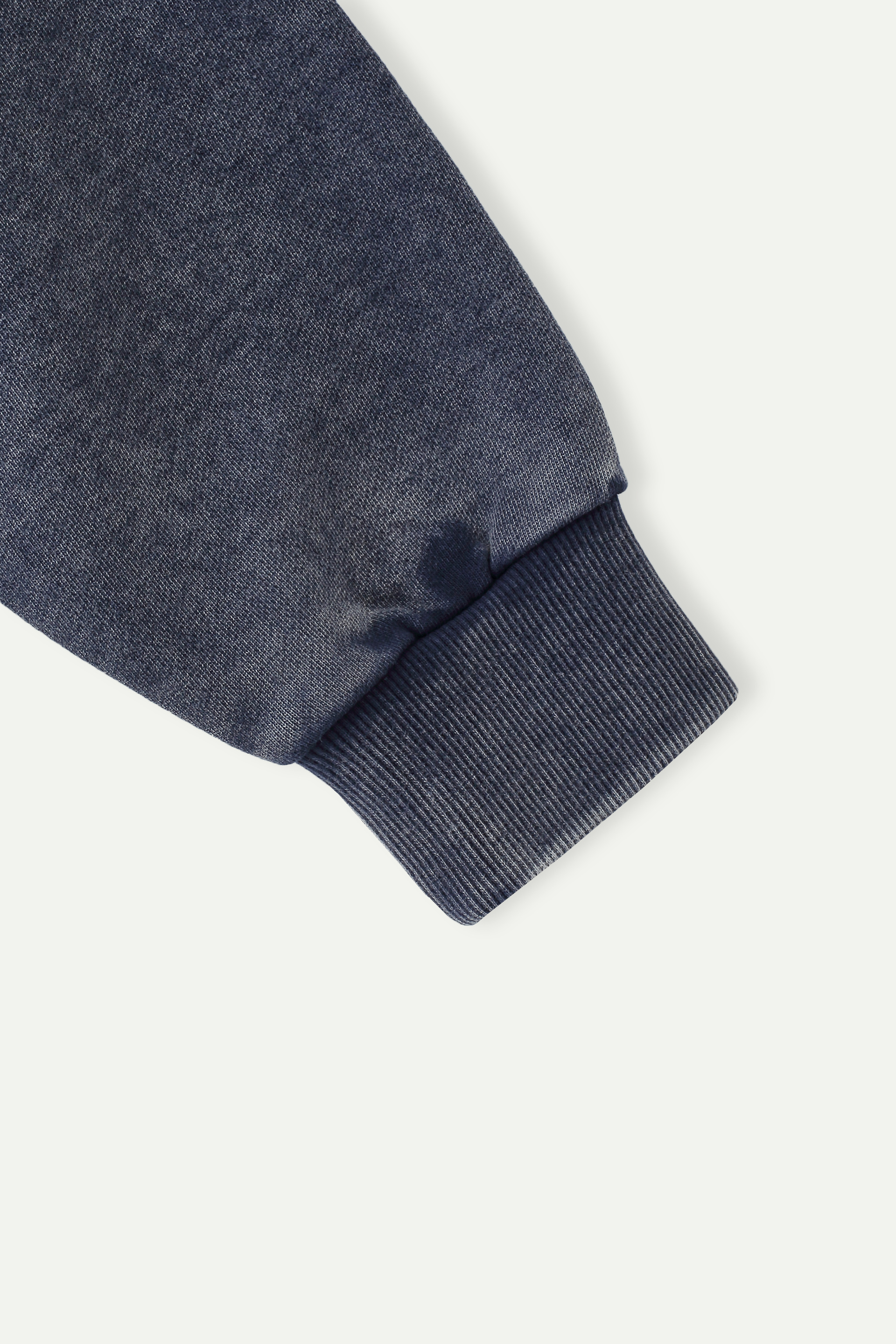 Wash Effect Crew Neck Sweatshirt