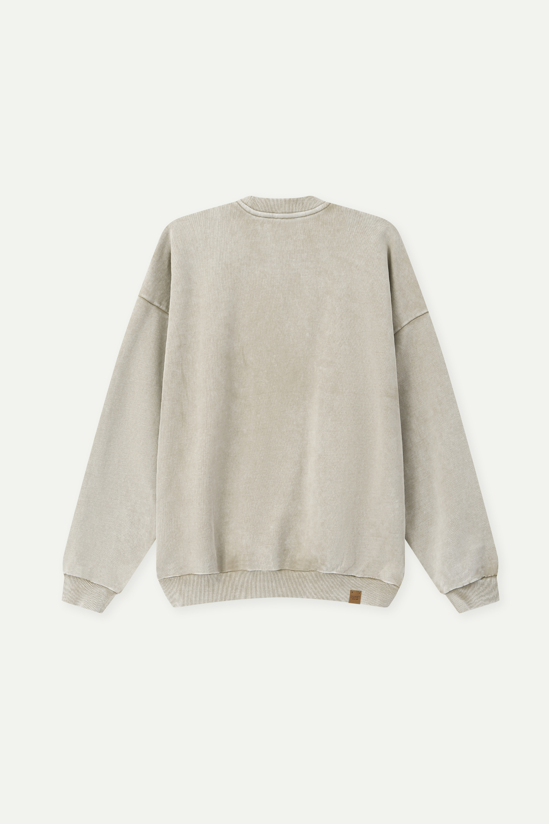 Wash Effect Crew Neck Sweatshirt