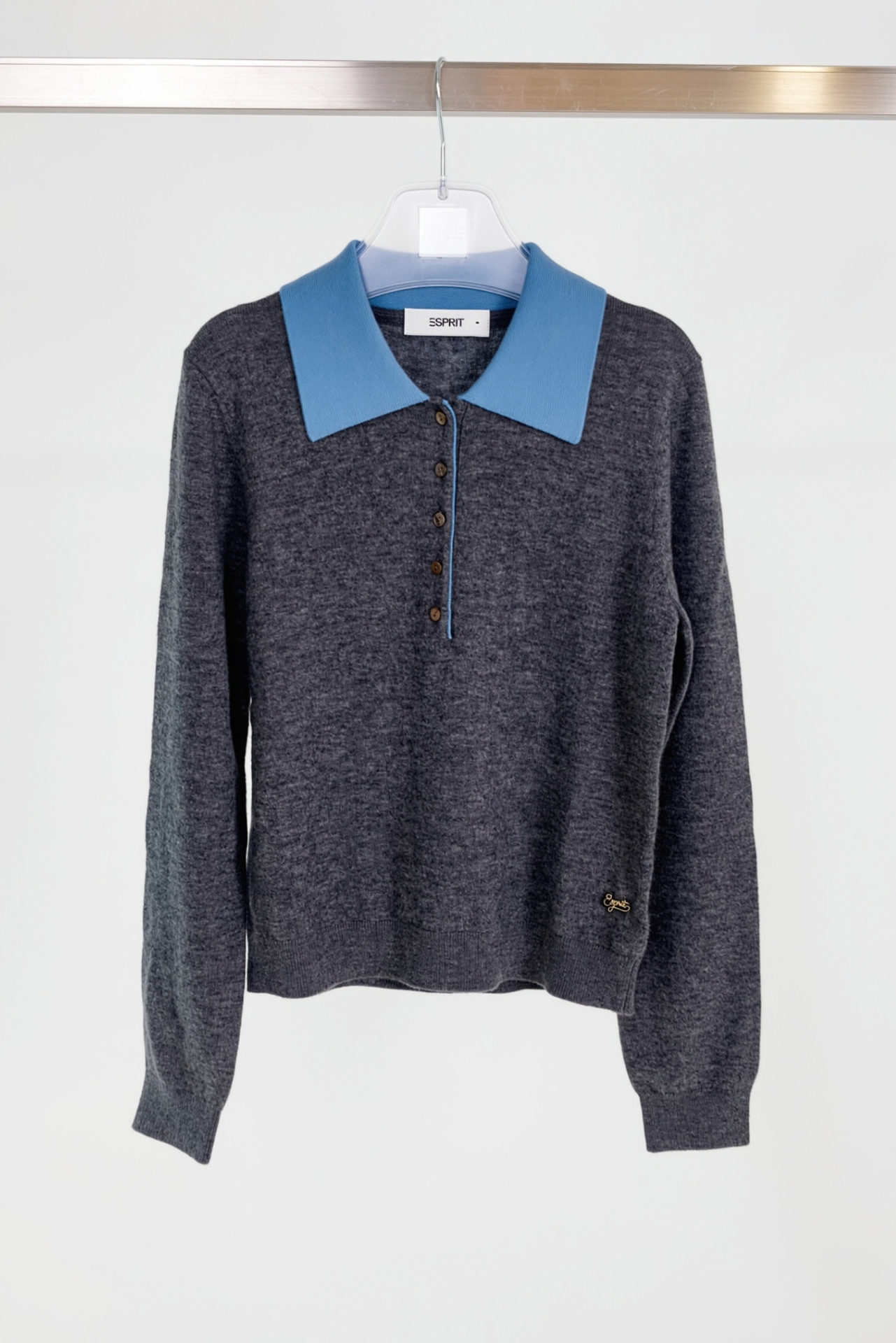 Long Sleeve Polo Knit Sweater