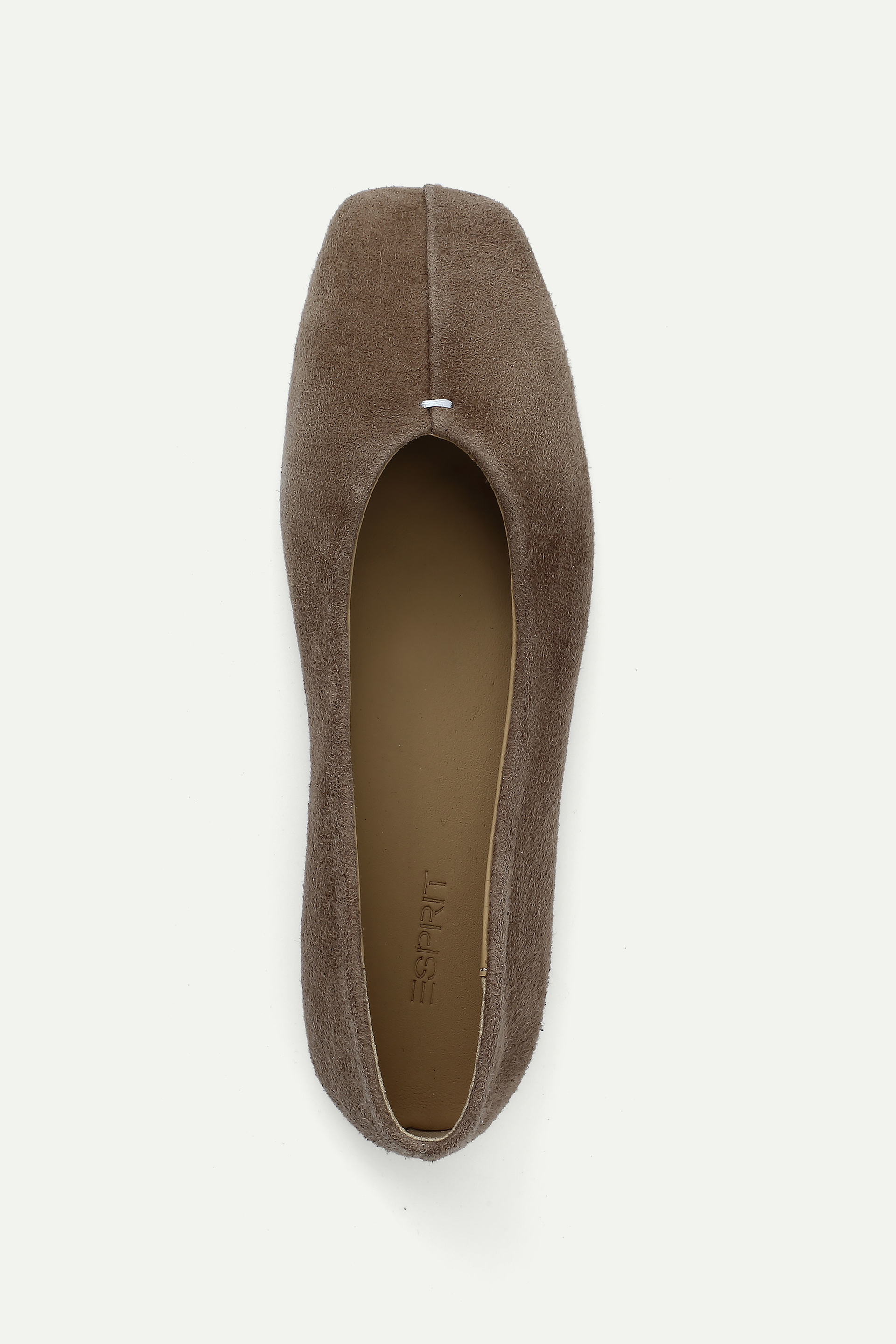 麂皮方頭平底鞋