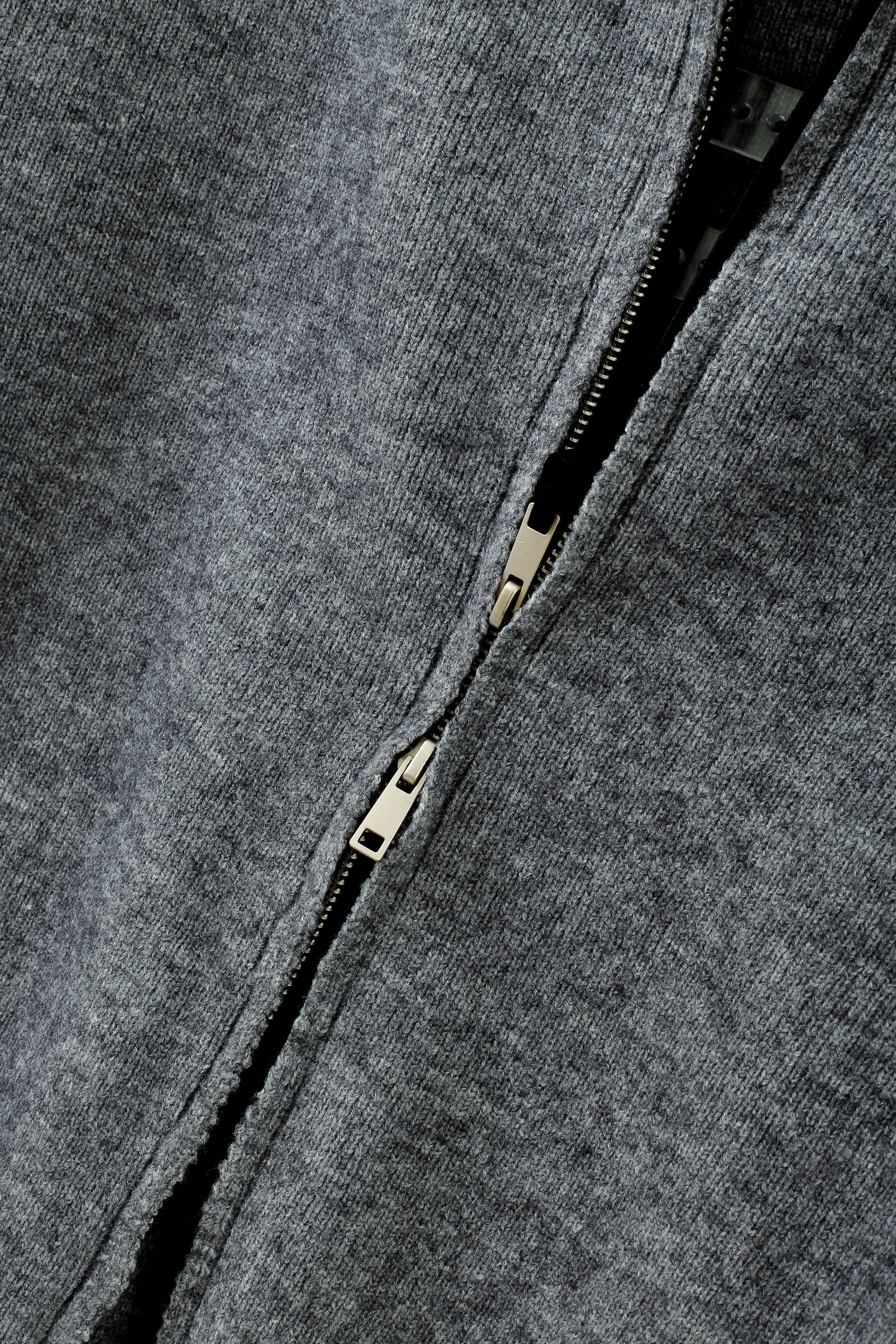 Knitted Zip-Up Hoodie