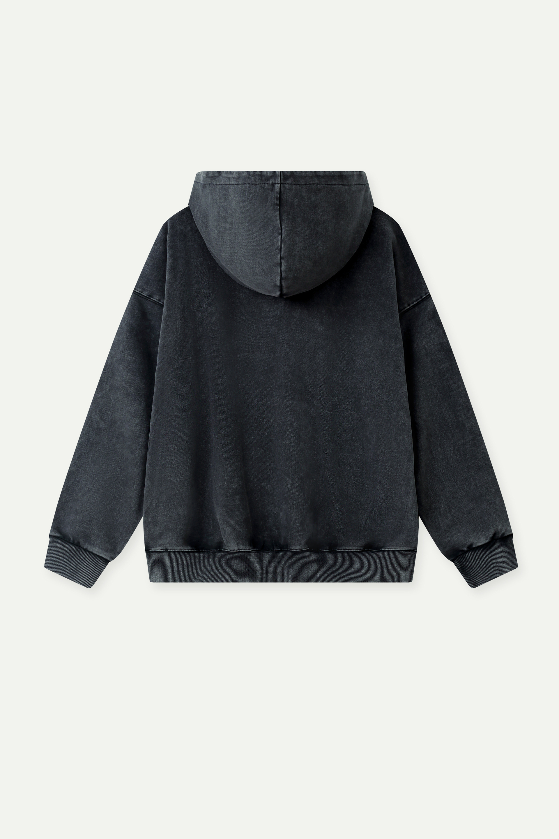 寬鬆 V 字領連帽衫