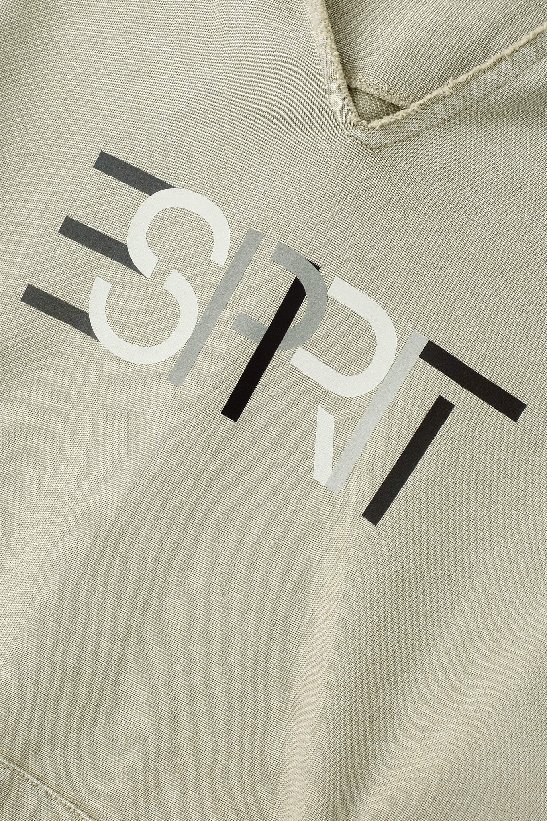 寬鬆 V 字領連帽衫