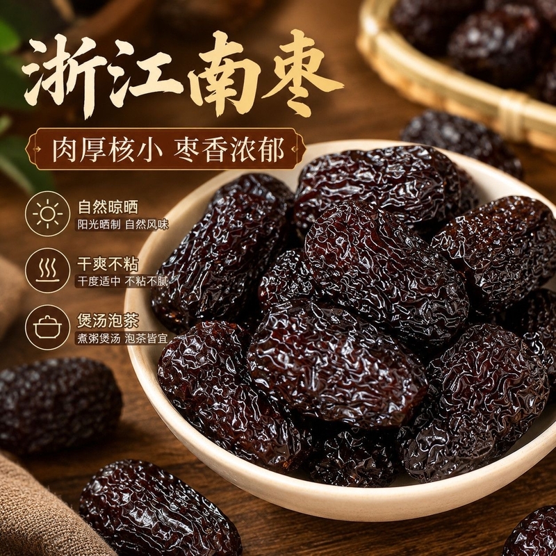 浙江一級正宗南棗 粒粒真