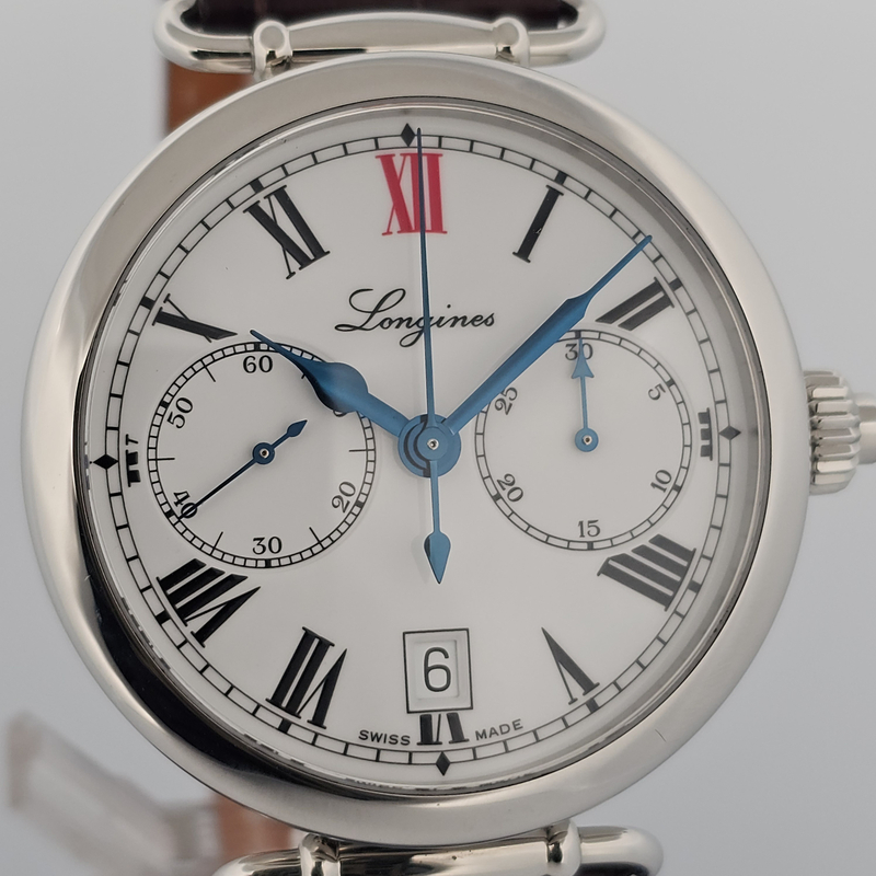 Longines 180th Anniversary Heritage collection monopusher chronograph L2.776.4.21.3