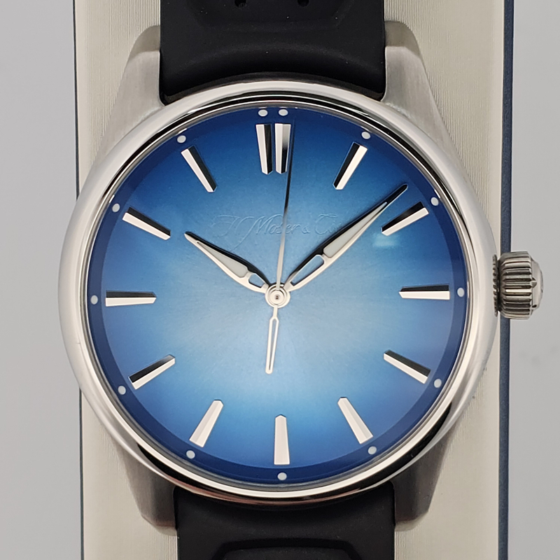 H. Moser & Cie Pioneer Centre Seconds Arctic Blue Fume Dial 3200-1217