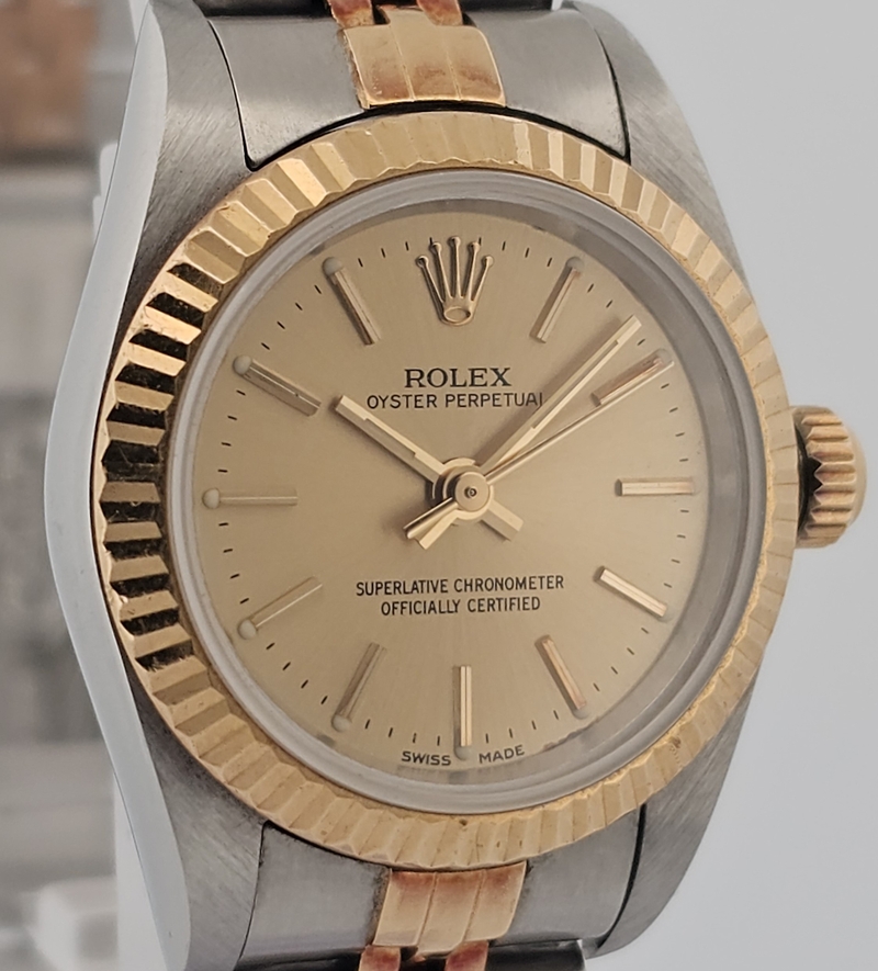 Rolex Oyster Perpetual Yellow Gold & Steel 76193