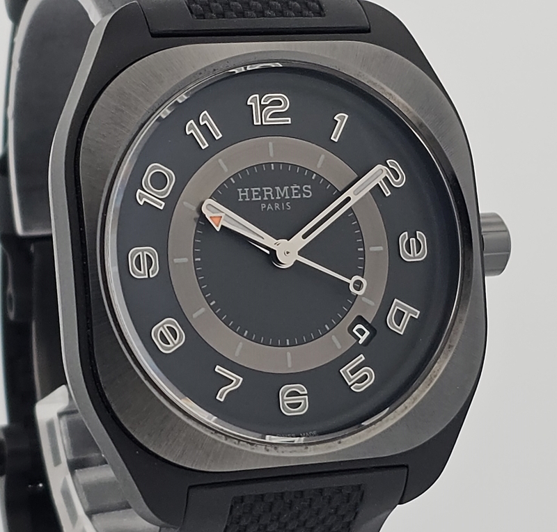 Hermes HO8 Wrist Watch SP1.742.332 Automatic Ceramic Titanium