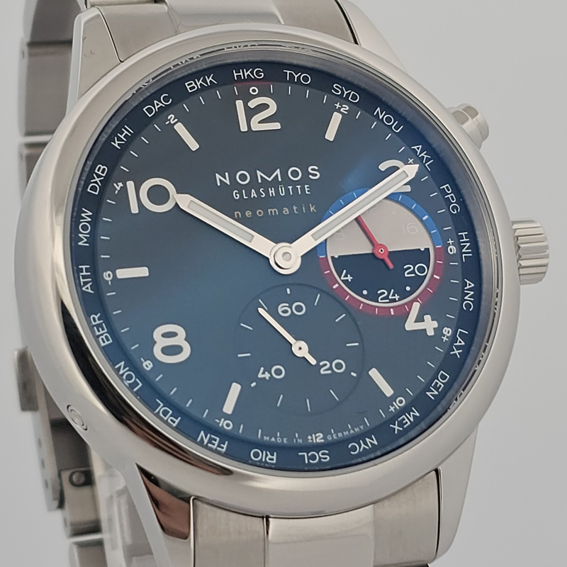 Nomos Club Sport Neomatik Worldtimer Volcano 790.S1 Limited Edition
