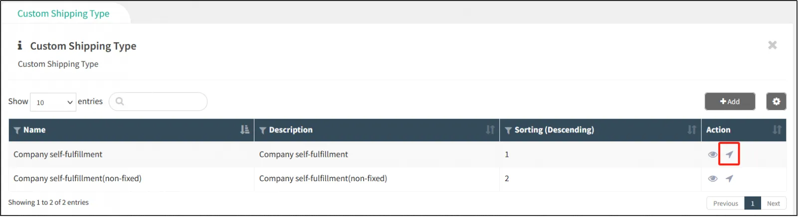 Edit shipping methods, customize locations