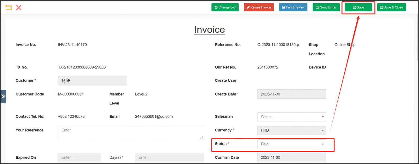 invoice