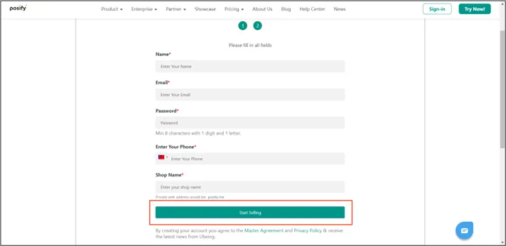 Enter your information