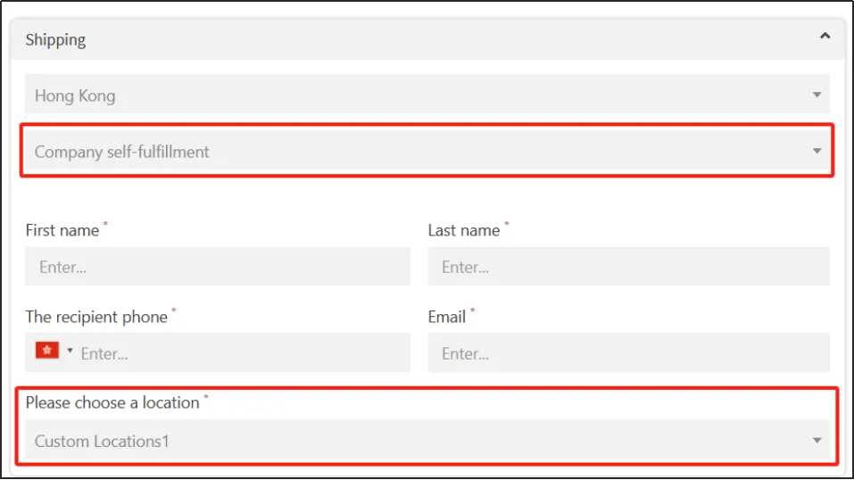 use the Custom Shipping Type