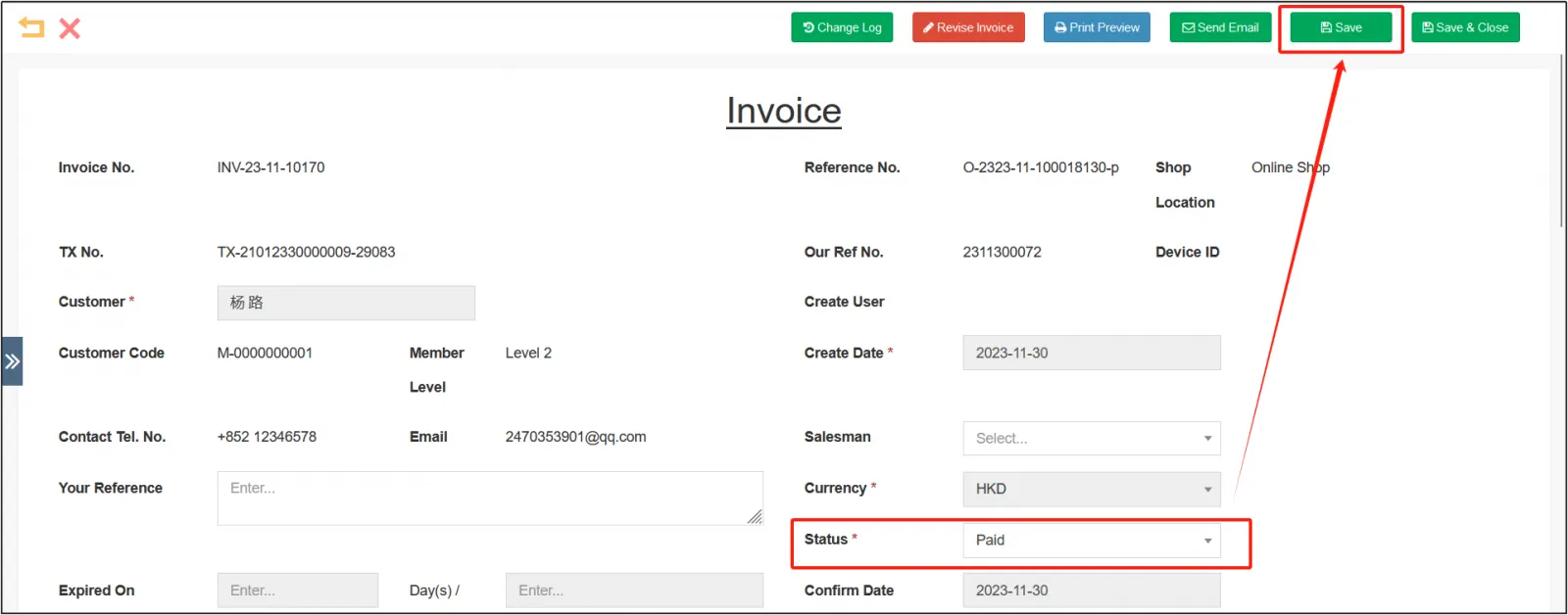 invoice
