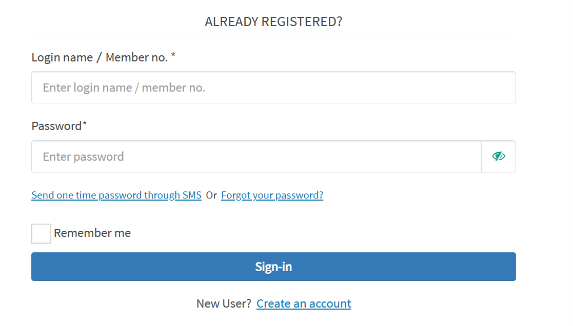 ALREADY REGISTERED