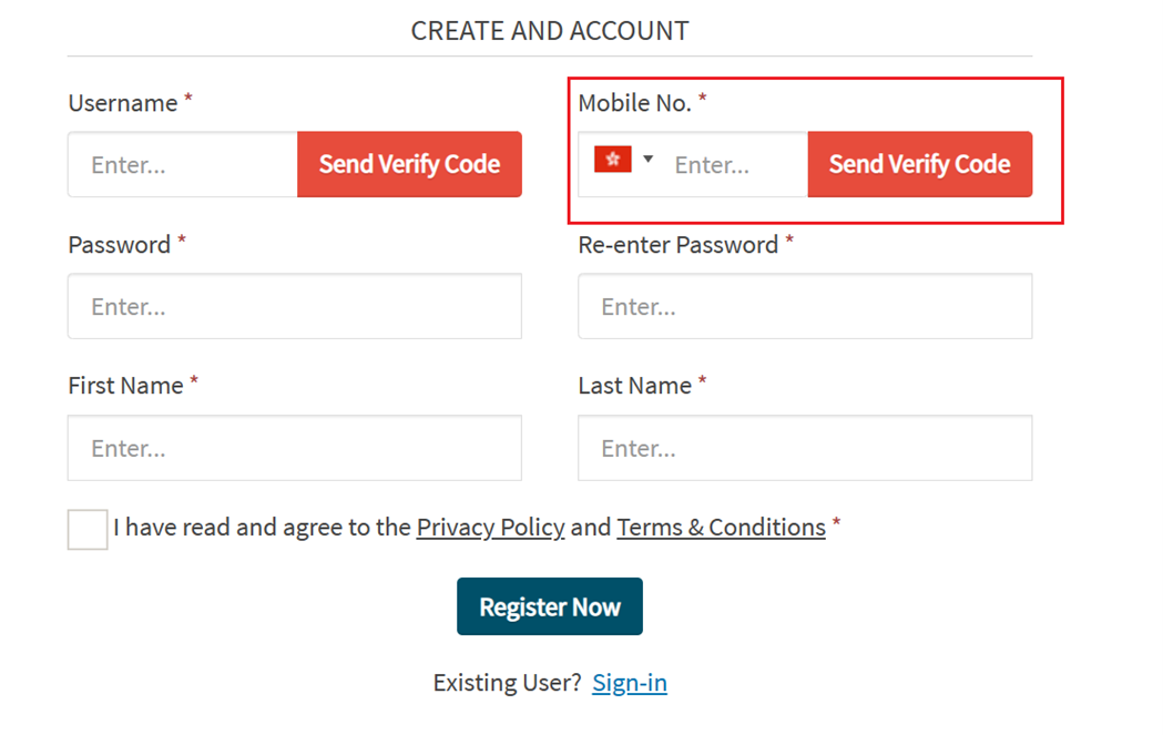 CREATE AND ACCOUNT