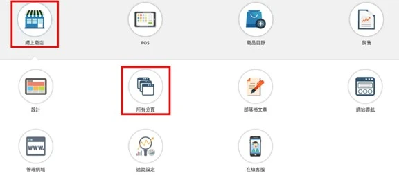 頁簽所有分頁