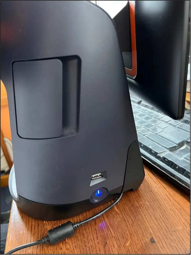 Plug in the USB of the barcode scanner