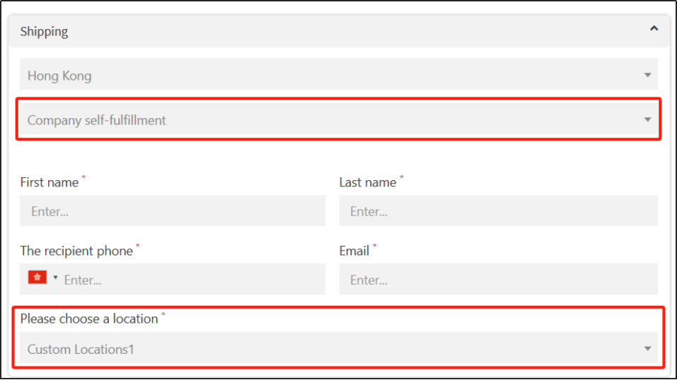 use the Custom Shipping Type