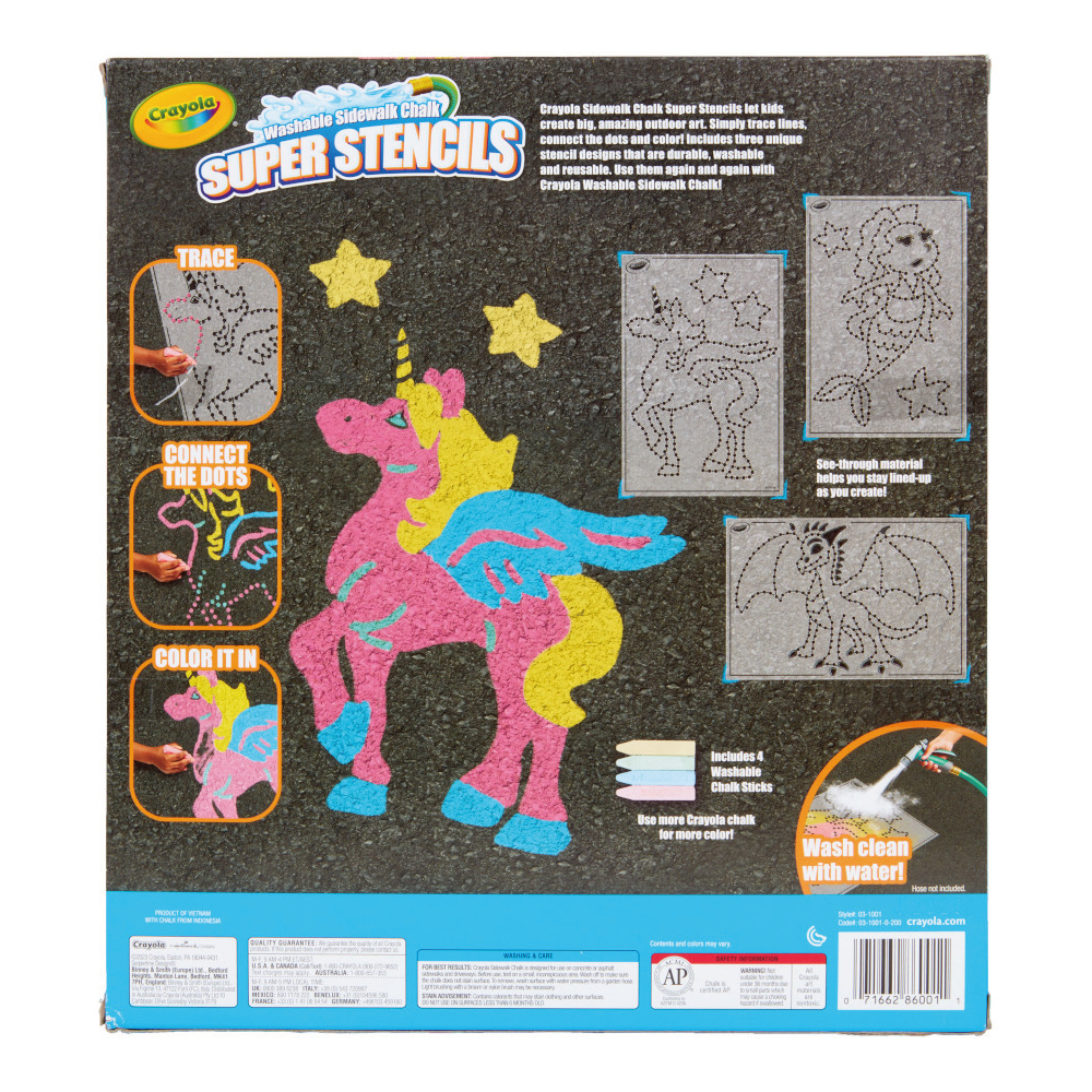 Washable Super Stencils Magical Creatures