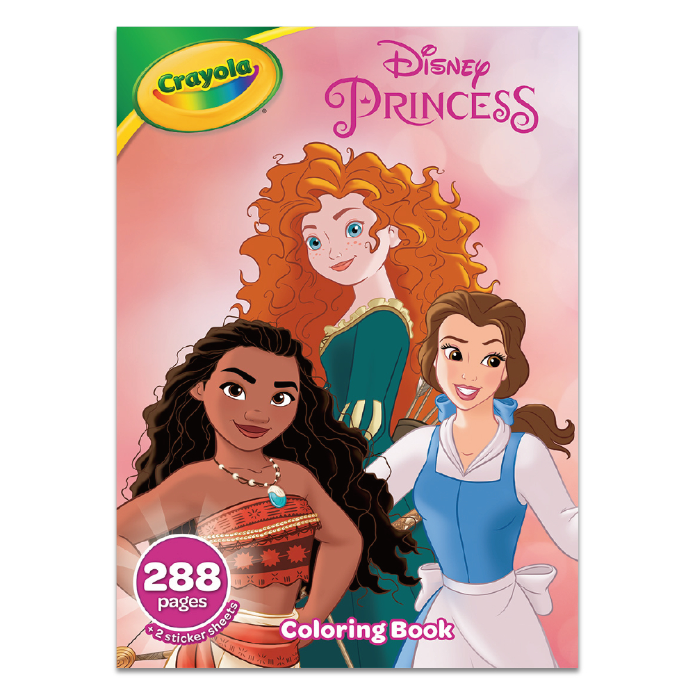 Disney Princess Coloring Book with Stickers