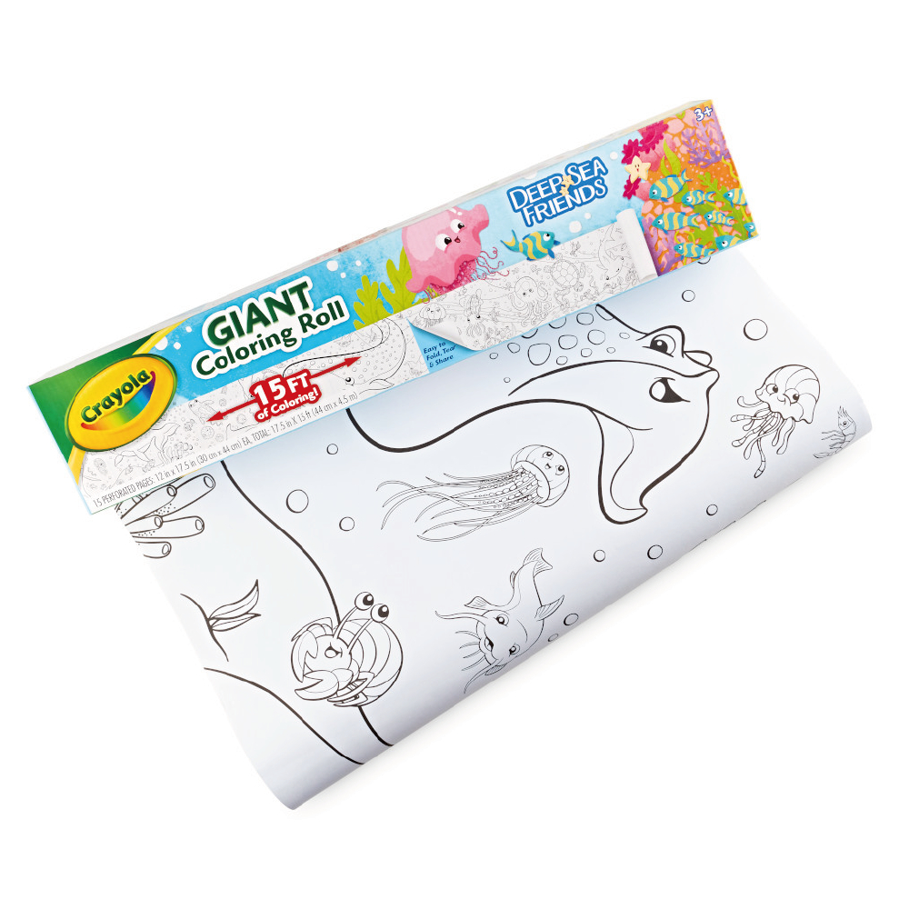 Giant Coloring Roll; Deep Sea Friends